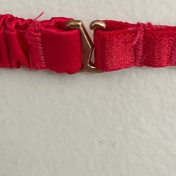 Women’s New Deadstock Victoria’s Secret Babydoll Nighty Top Satin Red Size Large - Picture 4 of 12